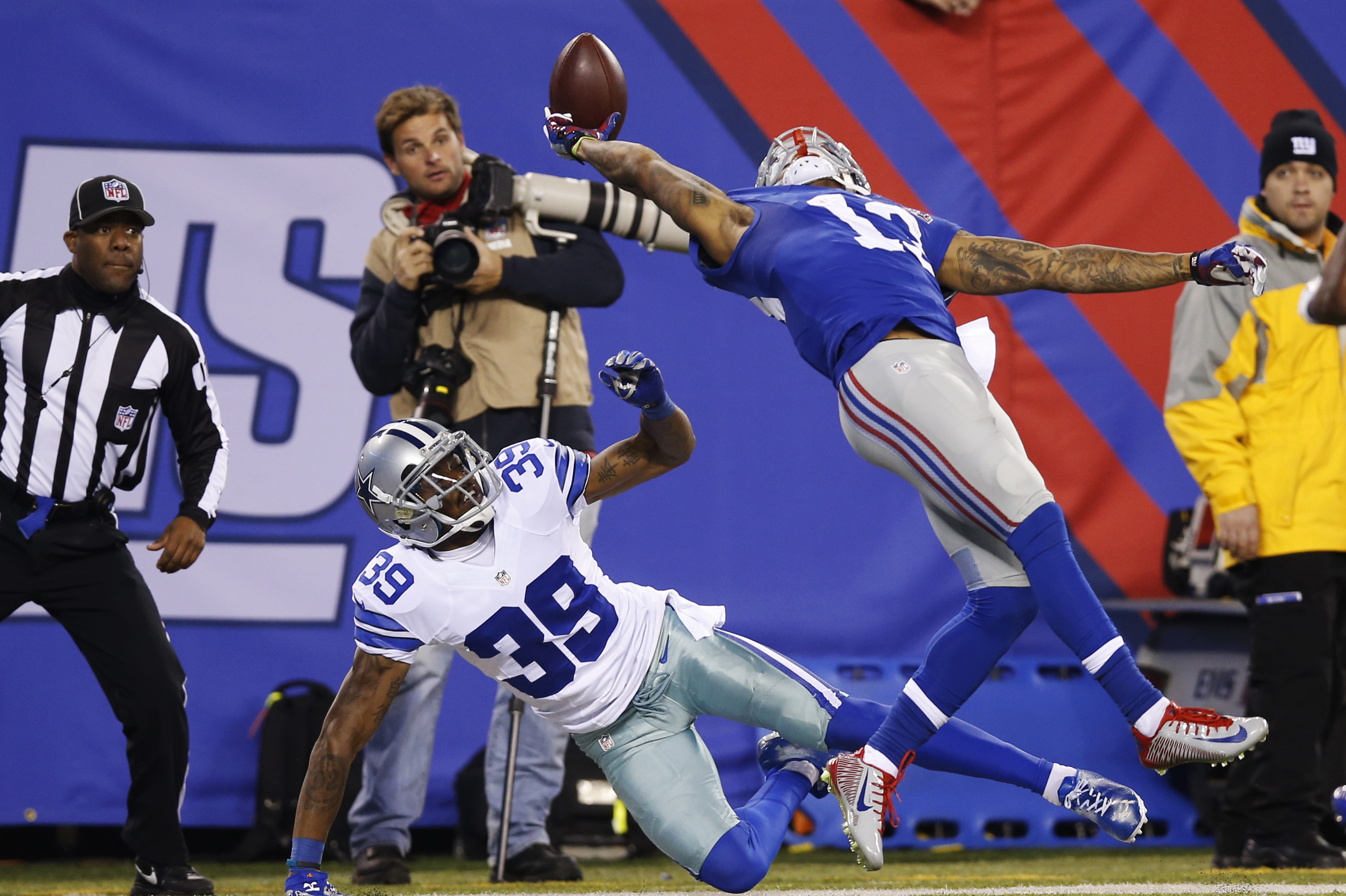 Giants' Odell Beckham Jr. wows with one-handed, circus catch – Daily Freeman