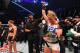 MELBOURNE, AUSTRALIA - NOVEMBER 15: Holly Holm of the United States celebrates after her knockout victory over Ronda Rousey of the United States in their UFC women's bantamweight championship bout during the UFC 193 event at Etihad Stadium on November 15, 2015 in Melbourne, Australia. (Photo by Josh Hedges/Zuffa LLC/Zuffa LLC via Getty Images)