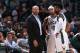 MILWAUKEE, WI - NOVEMBER 23: Head Coach Jason Kidd of the Milwaukee Bucks talks to Jerryd Bayless #19 and O.J. Mayo #3 during the game against the Detroit Pistons on November 23, 2015 at the BMO Harris Bradley Center in Milwaukee, Wisconsin. NOTE TO USER: User expressly acknowledges and agrees that, by downloading and or using this Photograph, user is consenting to the terms and conditions of the Getty Images License Agreement. Mandatory Copyright Notice: Copyright 2015 NBAE (Photo by Gary Dineen/NBAE via Getty Images)