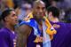 OAKLAND, CA - NOVEMBER 24: Kobe Bryant #24 of the Los Angeles Lakers looks on while there's a break during the game against against the Golden State Warriors at ORACLE Arena on November 24, 2015 in Oakland, California. NOTE TO USER: User expressly acknowledges and agrees that, by downloading and or using this photograph, User is consenting to the terms and conditions of the Getty Images License Agreement. (Photo by Thearon W. Henderson/Getty Images)