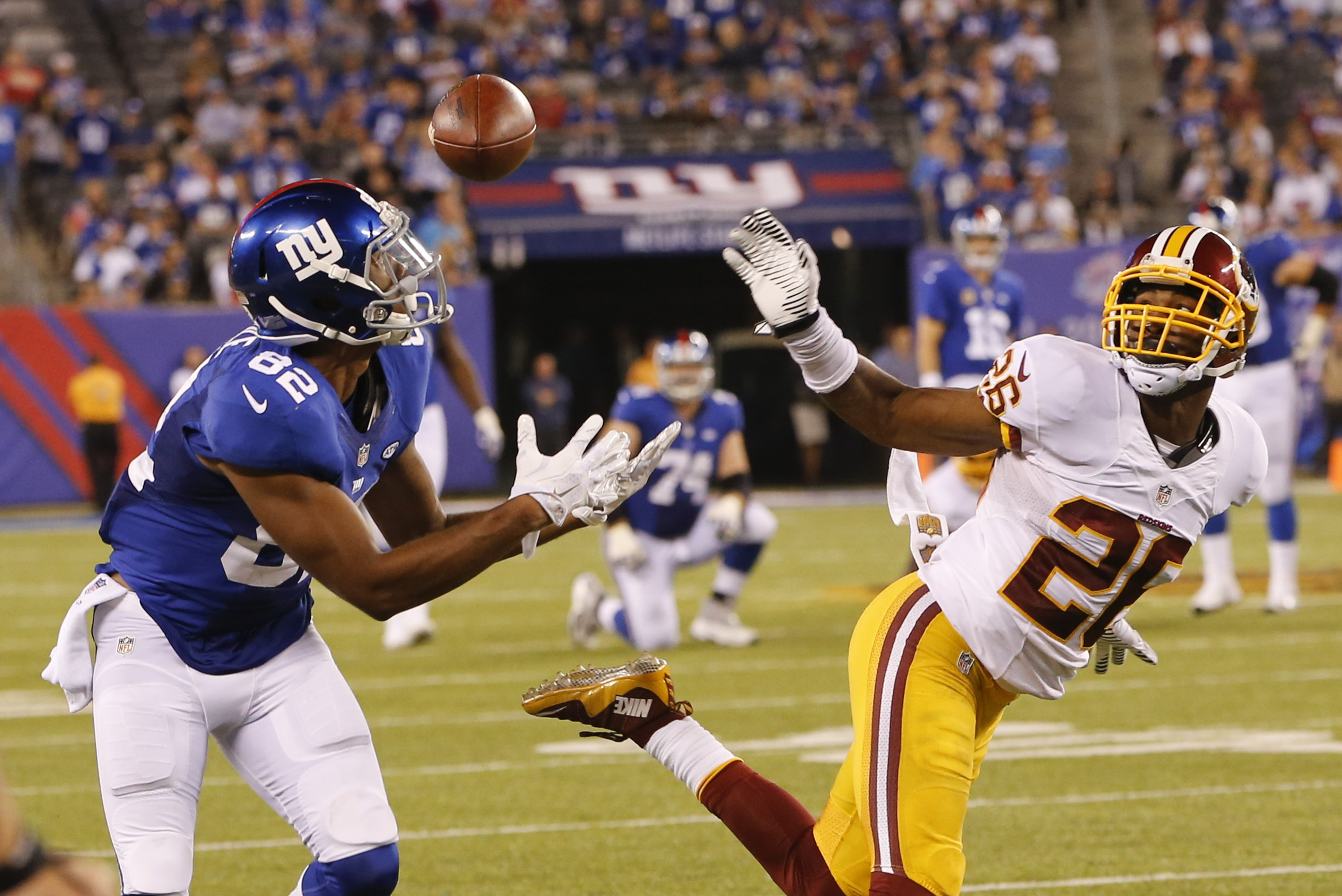 New York Giants beat turnover-prone Washington Redskins, 45-14 - Los  Angeles Times