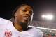 Derrick Henry finished with 46 carries for 271 yards and one touchdown Saturday night.