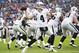 NASHVILLE, TN - NOVEMBER 29: Derek Carr #4 of the Oakland Raiders throws a pass from the end zone during a game against the Tennessee Titans at Nissan Stadium on November 29, 2015 in Nashville, Tennessee. (Photo by Wesley Hitt/Getty Images)