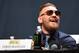 LAS VEGAS, NEVADA - SEPTEMBER 04: UFC interim featherweight champion Conor McGregor interacts with the crowd during the UFC's Go Big launch event inside MGM Grand Garden Arena on September 4, 2015 in Las Vegas, Nevada. (Photo by Jeff Bottari/Zuffa LLC/Zuffa LLC via Getty Images)