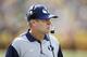 ANN ARBOR, MI - SEPTEMBER 26: Head coach Bronco Mendenhall of the BYU Cougars looks on against the Michigan Wolverines during a game at Michigan Stadium on September 26, 2015 in Ann Arbor, Michigan. The Wolverines defeated the Cougars 31-0. (Photo by Joe Robbins/Getty Images)