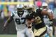 CHARLOTTE, NC - SEPTEMBER 27: Mark Ingram #22 of the New Orleans Saints during their game at Bank of America Stadium on September 27, 2015 in Charlotte, North Carolina. (Photo by Streeter Lecka/Getty Images)