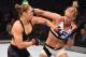 MELBOURNE, AUSTRALIA - NOVEMBER 15: (R-L) Holly Holm of the United States punches Ronda Rousey of the United States in their UFC women's bantamweight championship bout during the UFC 193 event at Etihad Stadium on November 15, 2015 in Melbourne, Australia. (Photo by Josh Hedges/Zuffa LLC/Zuffa LLC via Getty Images)