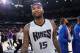 SACRAMENTO, CA - DECEMBER 10: DeMarcus Cousins #15 of the Sacramento Kings looks on during the game against the New York Knicks on December 10, 2015 at Sleep Train Arena in Sacramento, California. NOTE TO USER: User expressly acknowledges and agrees that, by downloading and or using this photograph, User is consenting to the terms and conditions of the Getty Images Agreement. Mandatory Copyright Notice: Copyright 2015 NBAE (Photo by Rocky Widner/NBAE via Getty Images)