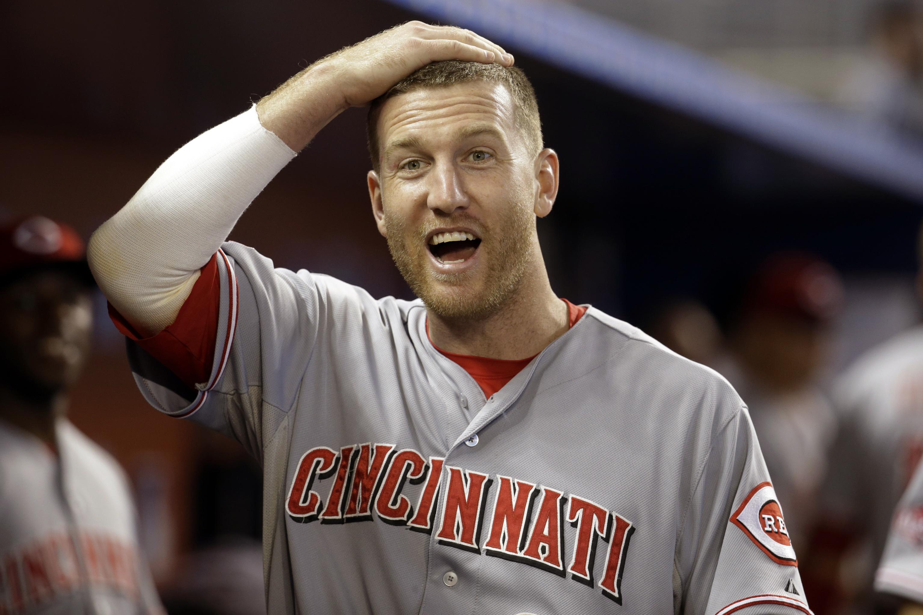 Chicago White Sox Third Baseman Todd Frazier takes a swing at a