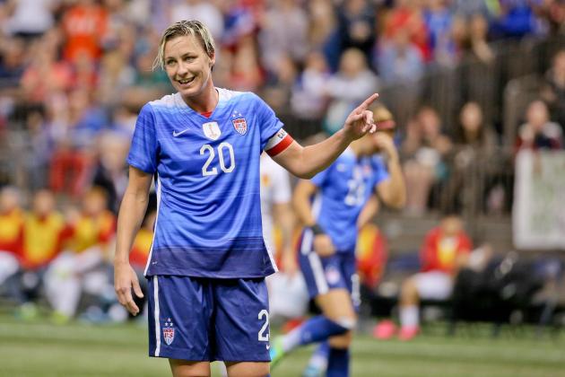 Dec 16, 2015; New Orleans, LA, USA;  United States of America forward Abby Wambach (20) reacts during the first half of the World Cup Victory Tour match against the China PR at the Mercedes-Benz Superdome. Mandatory Credit: Derick E. Hingle-USA TODAY Sports