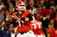 ATHENS, GA - NOVEMBER 21: Greyson Lambert #11 of the Georgia Bulldogs throws a pass during the first half against the Georgia Southern Eagles at Sanford Stadium on November 21, 2015 in Athens, Georgia. (Photo by Daniel Shirey/Getty Images)