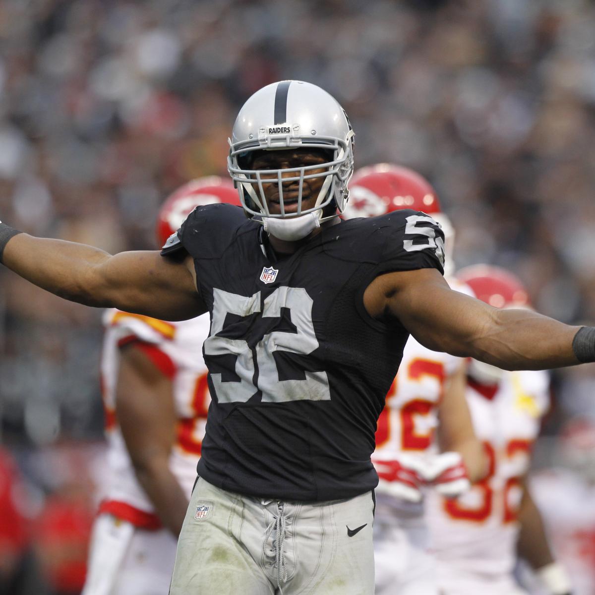 Khalil Mack sets the Chargers' sack record with 6 against the Raiders, his  former team