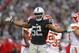 Dec 6, 2015; Oakland, CA, USA; Oakland Raiders outside linebacker Khalil Mack (52) reacts after the Raiders were called for a neutral zone infraction against the Kansas City Chiefs in the fourth quarter at O.co Coliseum. The Chiefs defeated the Raiders 34-20. Mandatory Credit: Cary Edmondson-USA TODAY Sports