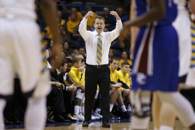 Marquette head coach Steve Wojciechowski reacts during the second half of an NCAA college basketball game against Presbyterian Sunday, Dec. 27, 2015, in Milwaukee. (AP Photo/Morry Gash)