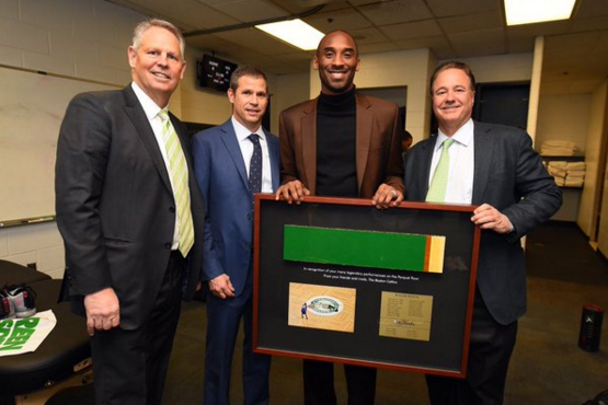 Boston Celtics Gift Kobe Bryant A Piece Of Their Iconic Parquet