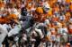 Jan 1, 2016; Tampa, FL, USA; Tennessee Volunteers running back Jalen Hurd (1) runs with the ball against the Northwestern Wildcats during the first half in the 2016 Outback Bowl at Raymond James Stadium. Mandatory Credit: Kim Klement-USA TODAY Sports