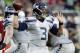 Seattle Seahawks quarterback Russell Wilson (3) throws against the Arizona Cardinals during the first half of an NFL football game, Sunday, Jan. 3, 2016, in Glendale, Ariz. (AP Photo/Rick Scuteri)