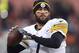 Pittsburgh Steelers quarterback Ben Roethlisberger warms up before an NFL football game between the Pittsburgh Steelers and the Cleveland Browns, Sunday, Jan. 3, 2016, in Cleveland. (AP Photo/Ron Schwane)