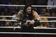MIAMI, FL- SEPTEMBER 01: Roman Reigns looks on during the WWE Smackdown on September 1, 2015 at the American Airlines Arena in Miami, Florida. (Photo by Ron ElkmanSports Imagery/Getty Images)