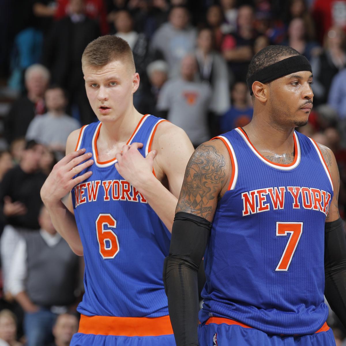 Why Must Knicks Choose Between Carmelo Anthony and Kristaps Porzingis?