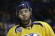 Nashville Predators defenseman Seth Jones plays against the Montreal Canadiens in the third period of an NHL hockey game Tuesday, Dec. 22, 2015, in Nashville, Tenn. The Predators won 5-1. (AP Photo/Mark Humphrey)