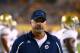 Sep 25, 2014; Tempe, AZ, USA; UCLA Bruins offensive coordinator Noel Mazzone against the Arizona State Sun Devils at Sun Devil Stadium. Mandatory Credit: Mark J. Rebilas-USA TODAY Sports