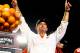 Dec 31, 2015; Miami Gardens, FL, USA; Clemson Tigers head coach Dabo Swinney celebrates after the 2015 CFP semifinal against Oklahoma Sooners at the Orange Bowl at Sun Life Stadium. Clemson won 37-17. Mandatory Credit: Steve Mitchell-USA TODAY Sports