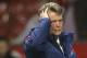 Manchester United's manager Louis van Gaal makes his way from the pitch after his team's 2-1 win in the English Premier League soccer match between Manchester United and Swansea City at Old Trafford Stadium, Manchester, England, Saturday, Jan. 2, 2016. (AP Photo/Jon Super)