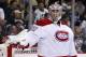 Montreal Canadiens goalie Carey Price (31) plays during an NHL hockey game against the Pittsburgh Penguins in Pittsburgh Tuesday, Oct. 13, 2015.(AP Photo/Gene J. Puskar