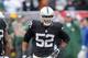 Oakland Raiders defensive end (52) Khalil Mack on the field during a game against the Green Bay Packers played at O.co Coliseum in Oakland on Sunday, Dec. 20, 2015. (AP Photo/John Cordes)