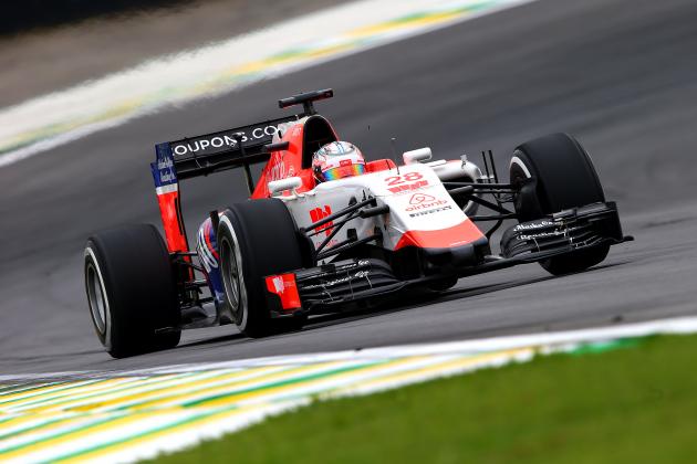 SAO PAULO, BRAZIL - NOVEMBER 13:  Will Stevens of Great Britain and Manor Marussia drives during practice for the Formula One Grand Prix of Brazil at Autodromo Jose Carlos Pace on November 13, 2015 in Sao Paulo, Brazil.  (Photo by Mark Thompson/Getty Images)