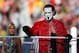 WWE Superstar Sting makes his first ever WrestleMania appearance at Levi’s Stadium on Sunday, March 29, 2015 in Santa Clara, CA. WrestleMania broke the Levi’s Stadium attendance record at 76,976 fans from all 50 states and 40 countries. (Don Feria/AP Images for WWE)