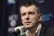 Brooklyn Nets owner Mikhail Prokhorov speaks during an NBA basketball news conference in New York, Monday, Jan. 11, 2016. The Nets reassigned their general manager and fired coach Lionel Hollins on Sunday in the midst of their worst season since moving from New Jersey. (AP Photo/Seth Wenig)