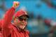 CHARLOTTE, NC - JANUARY 03: Bruce Arians, head coach of the Arizona Cardinals, looks on prior to their NFC Wild Card Playoff game against the Carolina Panthers at Bank of America Stadium on January 3, 2015 in Charlotte, North Carolina. (Photo by Grant Halverson/Getty Images)