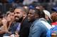 LOS ANGELES, CA - NOVEMBER 7: Drake and Kevin Hart enjoy watching the game of Los Angeles Clippers against the Houston Rockets on November 7, 2015 at STAPLES Center in Los Angeles, California. NOTE TO USER: User expressly acknowledges and agrees that, by downloading and/or using this Photograph, user is consenting to the terms and conditions of the Getty Images License Agreement. Mandatory Copyright Notice: Copyright 2015 NBAE (Photo by Andrew D. Bernstein/NBAE via Getty Images)