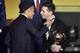 FC Barcelona and Argentina's forward Lionel Messi (R) embraces FC Barcelona and Brazils forward Neymar after receiving the 2015 FIFA Ballon dOr award for player of the year during the 2015 FIFA Ballon d'Or award ceremony at the Kongresshaus in Zurich on January 11, 2016. AFP PHOTO / FABRICE COFFRINI / AFP / FABRICE COFFRINI (Photo credit should read FABRICE COFFRINI/AFP/Getty Images)