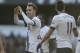 Tottenham’s Christian Eriksen, centre, celebrates after scoring a goal during the English Premier League soccer match between Tottenham Hotspur and Sunderland at White Hart Lane in London, Saturday Jan. 16, 2016. (AP Photo/Tim Ireland)