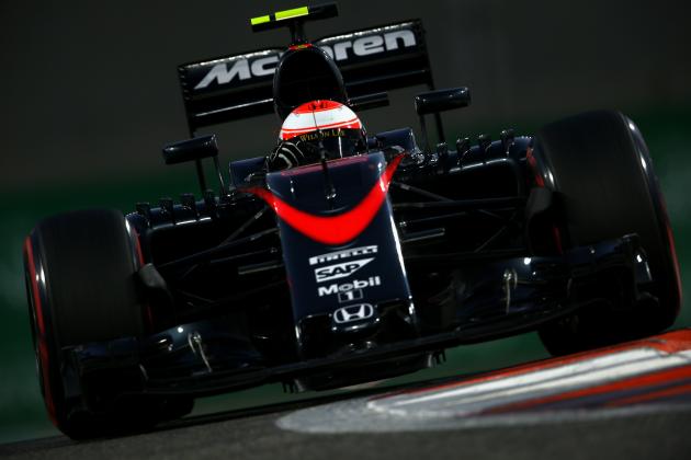 ABU DHABI, UNITED ARAB EMIRATES - NOVEMBER 28:  Jenson Button of Great Britain and McLaren Honda drives during qualifying for the Abu Dhabi Formula One Grand Prix at Yas Marina Circuit on November 28, 2015 in Abu Dhabi, United Arab Emirates.  (Photo by Paul Gilham/Getty Images)