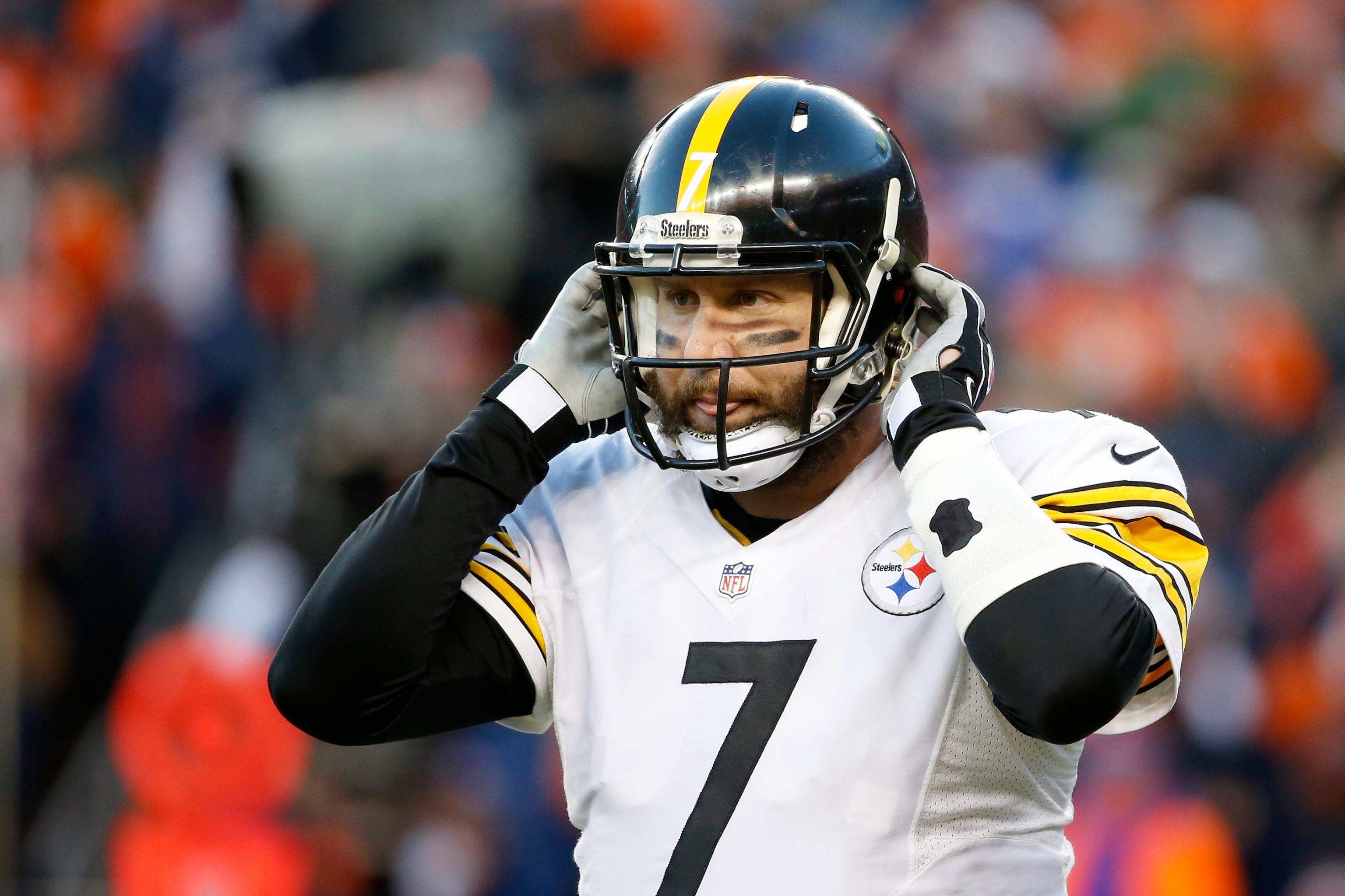 Pittsburgh Steelers quarterback Ben Roethlisberger (7) emerges from the  smoke used during the team introductions before an NFL preseason football  game against the Indianapolis Colts, Saturday, Aug. 26, 2017, in  Pittsburgh. (AP