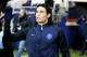 PARIS, FRANCE - JANUARY 19: Edinson Cavani of Paris Saint-Germain pray before the French Cup between Paris Saint-Germain and Toulouse FC at Parc Des Princes on january 19, 2016 in Paris, France. (Photo by Xavier Laine/Getty Images)