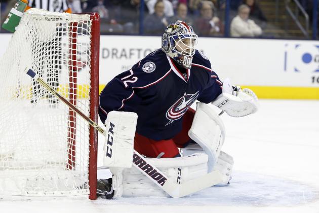 Columbus Blue Jackets' Sergei Bobrovsky, of Russia, plays against the Washington Capitals during an NHL hockey game Tuesday, Jan. 19, 2016, in Columbus, Ohio. (AP Photo/Jay LaPrete)