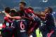 Bayern Munich's players celebrate winning the German first division football Bundesliga match Hamburg HSV vs Bayern Munich in Hamburg, north Germany on January 22, 2016. / AFP / John MACDOUGALL / RESTRICTIONS: DURING MATCH TIME: DFL RULES TO LIMIT THE ONLINE USAGE TO 15 PICTURES PER MATCH AND FORBID IMAGE SEQUENCES TO SIMULATE VIDEO. == RESTRICTED TO EDITORIAL USE == FOR FURTHER QUERIES PLEASE CONTACT DFL DIRECTLY AT + 49 69 650050
(Photo credit should read JOHN MACDOUGALL/AFP/Getty Images)