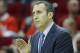 Cleveland Cavaliers head coach David Blatt cheers on his players in the second half of an NBA basketball game against the Houston Rockets Friday, Jan. 15, 2016, in Houston. Cleveland won 91-77. (AP Photo/Pat Sullivan)