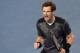 Andy Murray of Britain celebrates during his third round match against Joao Sousa of Portugal at the Australian Open tennis championships in Melbourne, Australia, Saturday, Jan. 23, 2016.(AP Photo/Andrew Brownbill)