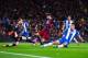 BARCELONA, SPAIN - JANUARY 06: Gerard Pique of FC Barcelona scores his team's third goal during the Copa del Rey Round of 16 first leg match between FC Barcelona and RCD Espanyol at Camp Nou on January 6, 2016 in Barcelona, Spain. (Photo by David Ramos/Getty Images)