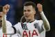 Tottenham’s Dele Alli celebrates after the English Premier League soccer match between Crystal Palace and Tottenham Hotspur at Selhurst Park in London, Saturday Jan. 23, 2016. (AP Photo/Tim Ireland)