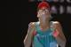 Angelique Kerber of Germany celebrates after defeating Johanna Konta of Britain in their semifinal match at the Australian Open tennis championships in Melbourne, Australia, Thursday, Jan. 28, 2016.(AP Photo/Vincent Thian)