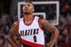 PORTLAND, OR - JANUARY 20: Damian Lillard #0 of the Portland Trail Blazers looks on during the game against the Atlanta Hawks on January 20, 2016 at the Moda Center Arena in Portland, Oregon. NOTE TO USER: User expressly acknowledges and agrees that, by downloading and or using this photograph, user is consenting to the terms and conditions of the Getty Images License Agreement. Mandatory Copyright Notice: Copyright 2016 NBAE (Photo by Sam Forencich/NBAE via Getty Images)