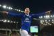 LIVERPOOL, ENGLAND - DECEMBER 28: Ross Barkley of Everton celebrates assisting his team's third goal by Gerard Deulofeu (not pictured) during the Barclays Premier League match between Everton and Stoke City at Goodison Park on December 28, 2015 in Liverpool, England. (Photo by Clive Brunskill/Getty Images)