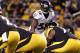 PITTSBURGH, PA - OCTOBER 01: Baltimore Ravens outside linebacker Elvis Dumervil #58 in action during the game against the Pittsburgh Steelers on October 1, 2015 at Heinz Field in Pittsburgh, Pennsylvania. (Photo by Justin K. Aller/Getty Images)